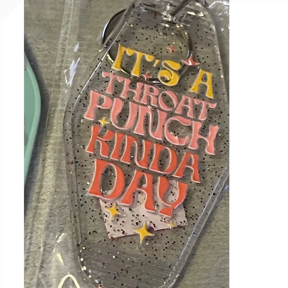 Flawed‎ Motel Style Keychain Set Multicolor Scrap Set 7 Misprints Opps